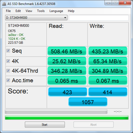 UserBenchmark: Seagate 600 240GB ST240HM000